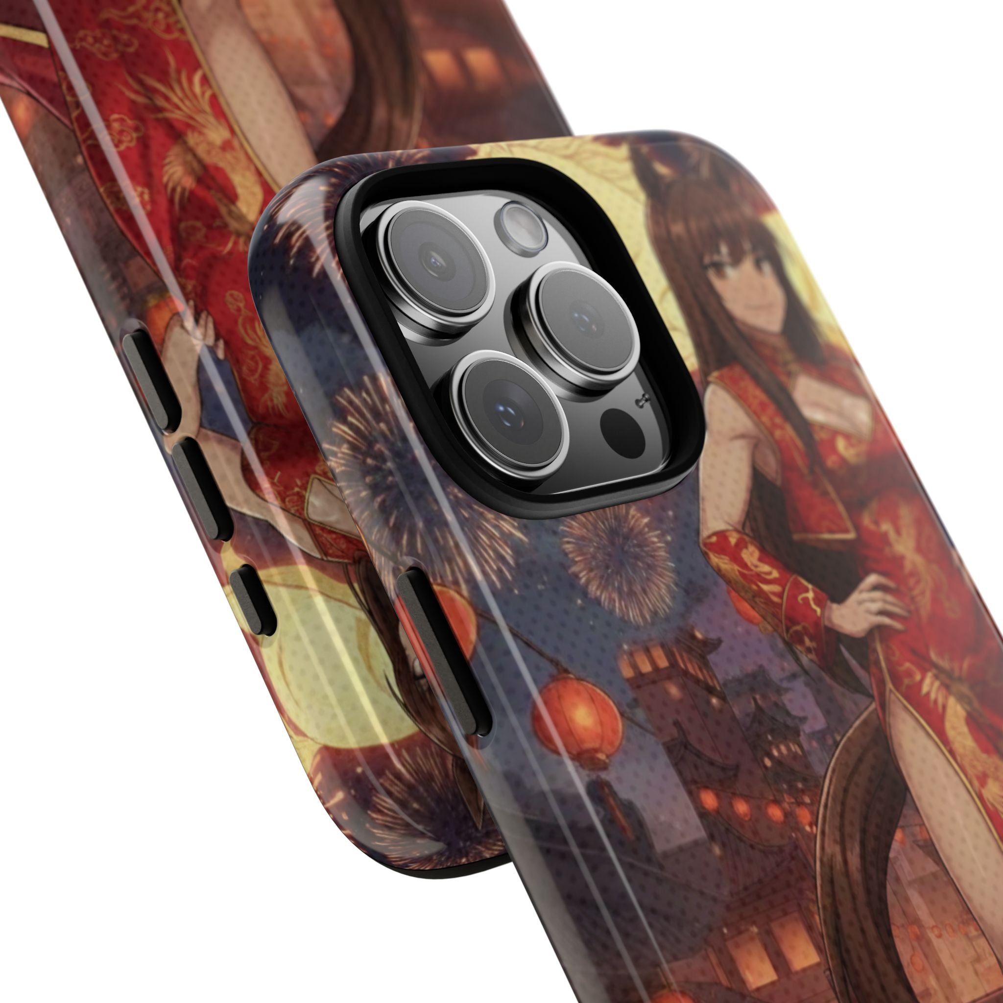 Coque téléphone AKARI waifu cheval Année du Cheval 2026 zodiaque chinois iPhone Samsung protection double couche