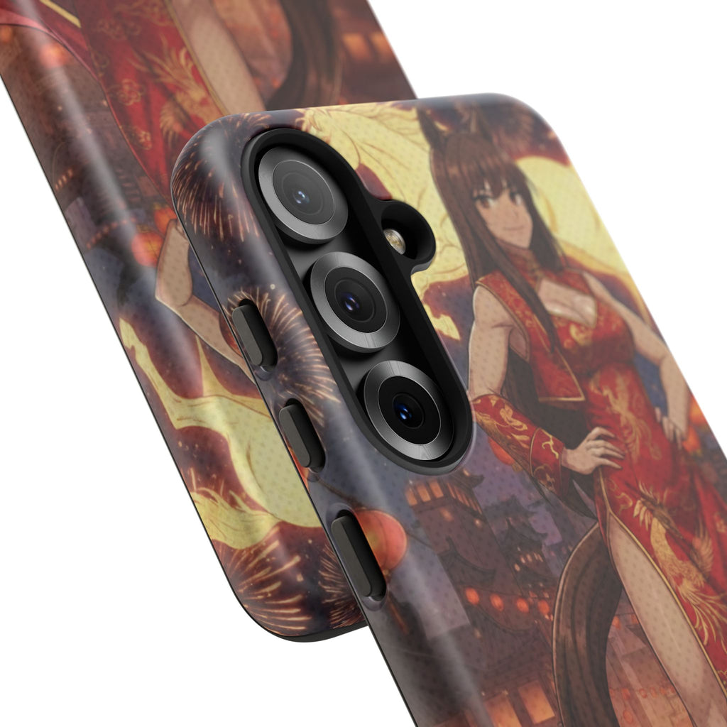 Coque téléphone AKARI waifu cheval Année du Cheval 2026 zodiaque chinois iPhone Samsung protection double couche