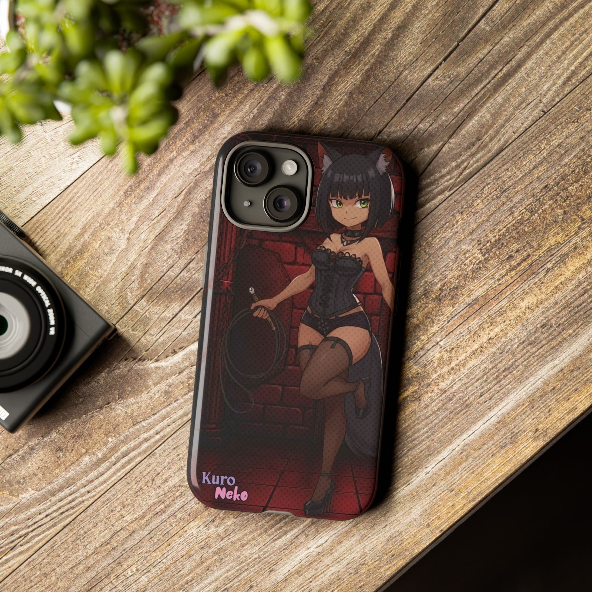 Funda de teléfono Anime YAMI Gótico y Loba Misteriosa