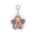 Porte-clés Peluche Anime HARU en forme de fleur avec un personnage mignon, style kawaii.