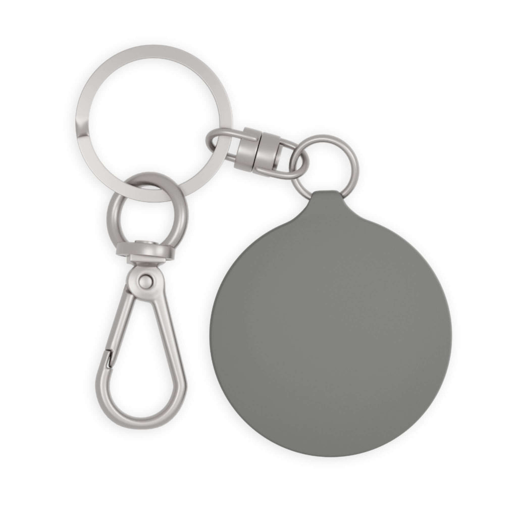Porte-Clés Anime HARU Chibi avec un design en métal en forme de rond, attaché à un mousqueton.